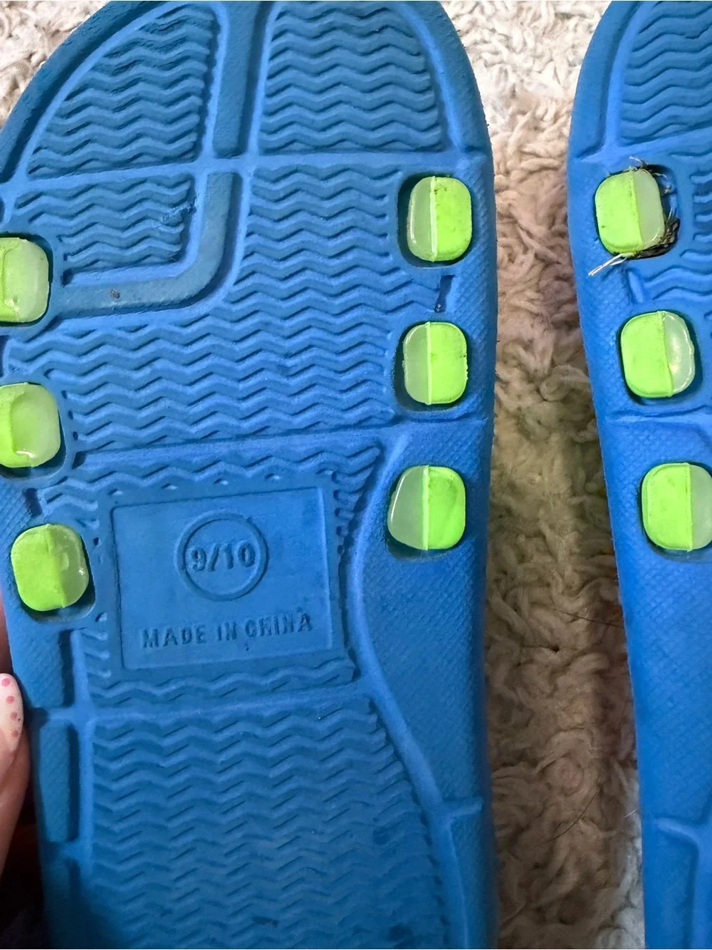 Kids' PJ Masks Green & Blue Slide Sandals